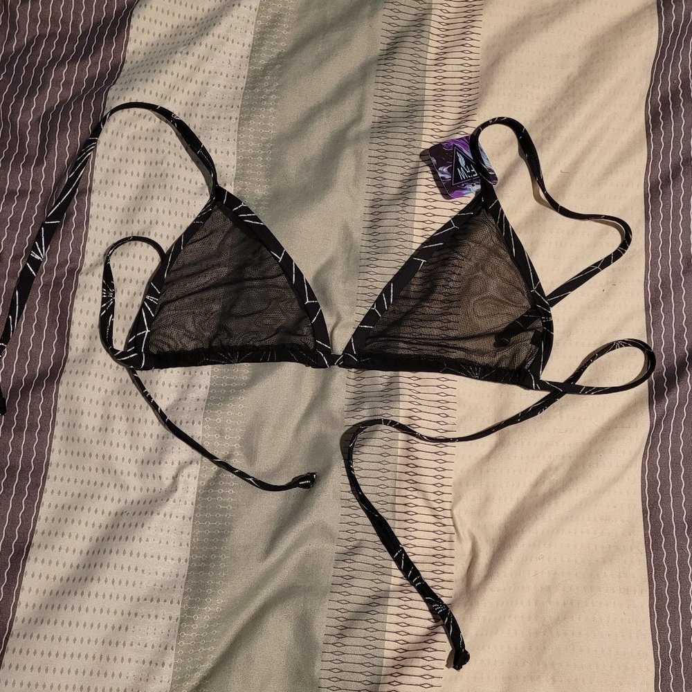 Incandescent Mesh Bikini Top